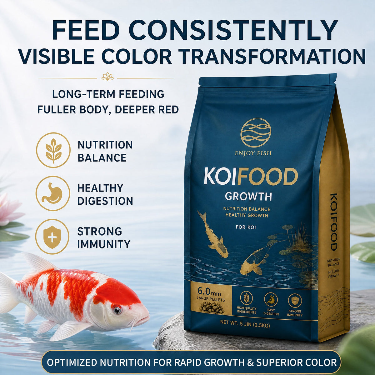 High-Quality Koi Food: How It Helps Aquarium Brands Build Competitive Products