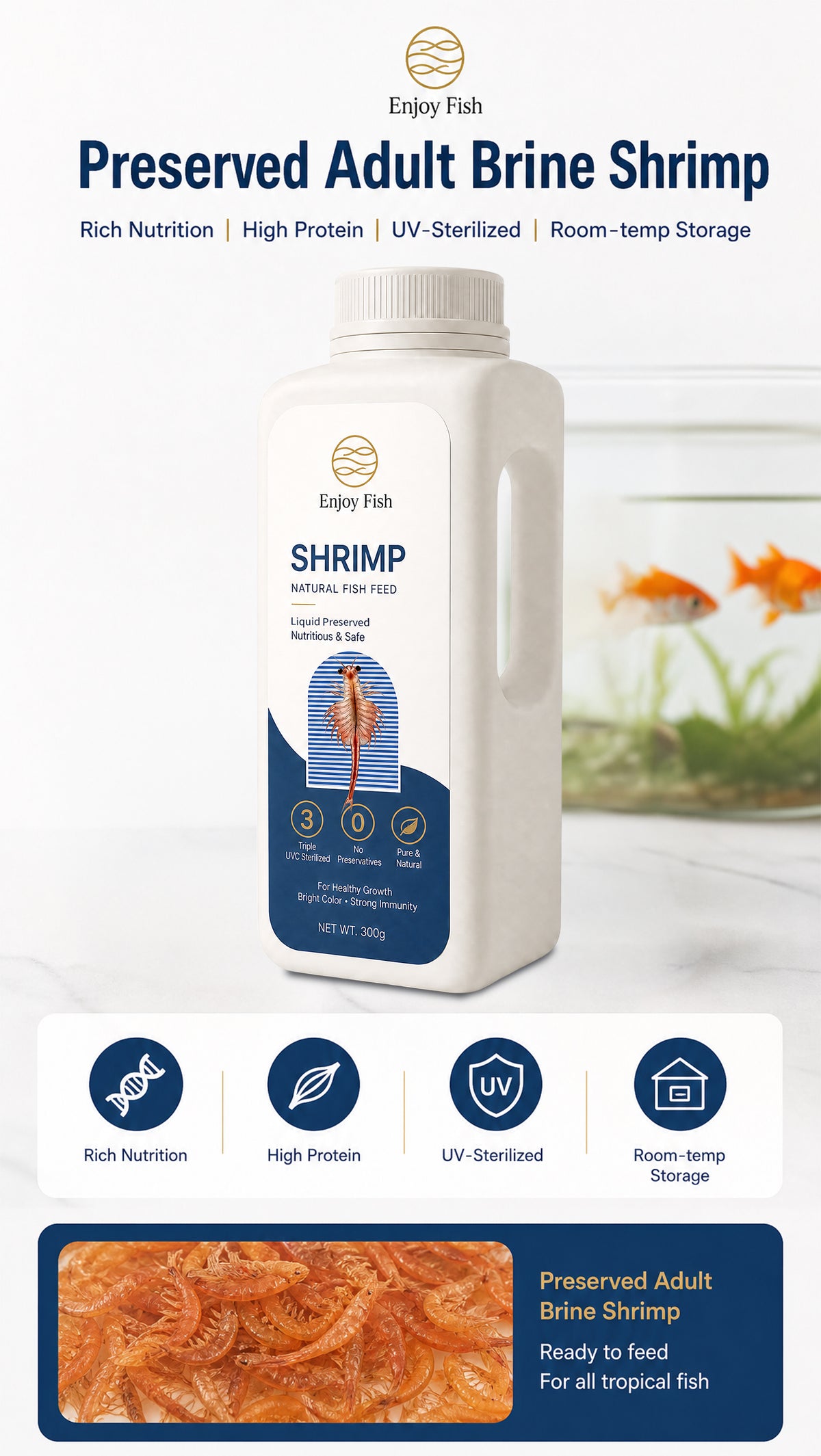 Liquid-Preserved Brine Shrimp (Fresh Artemia Alternative) - Factory Direct & OEM Wholesale 1