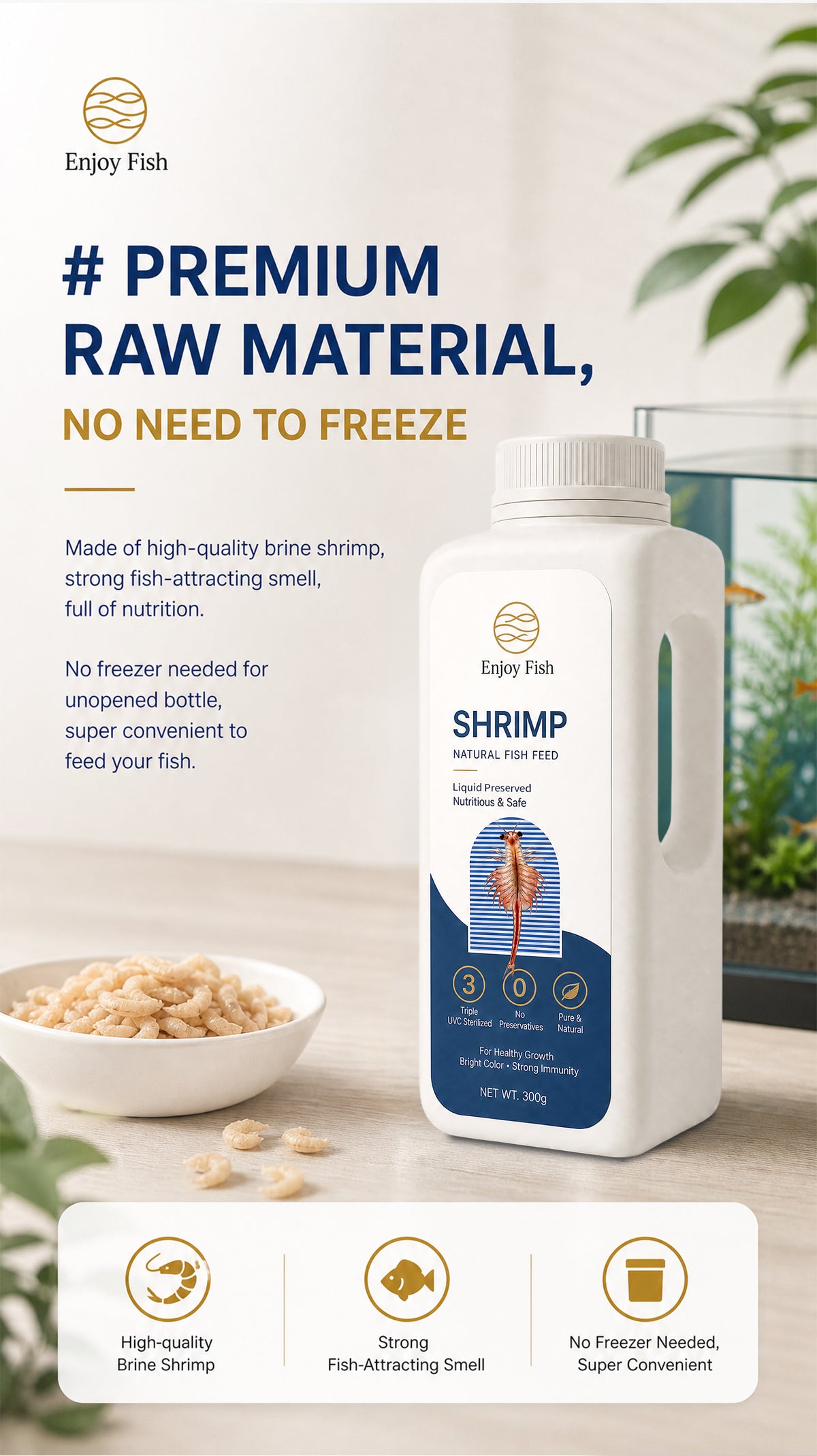 Liquid-Preserved Brine Shrimp (Fresh Artemia Alternative) - Factory Direct & OEM Wholesale 2