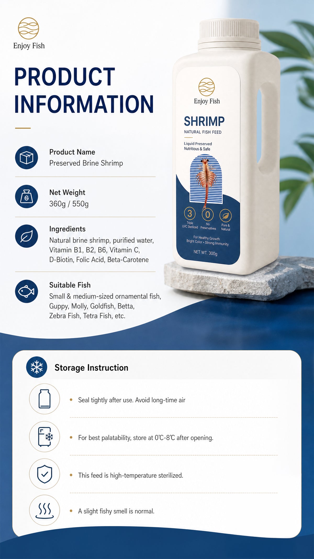 Liquid-Preserved Brine Shrimp (Fresh Artemia Alternative) - Factory Direct & OEM Wholesale 3