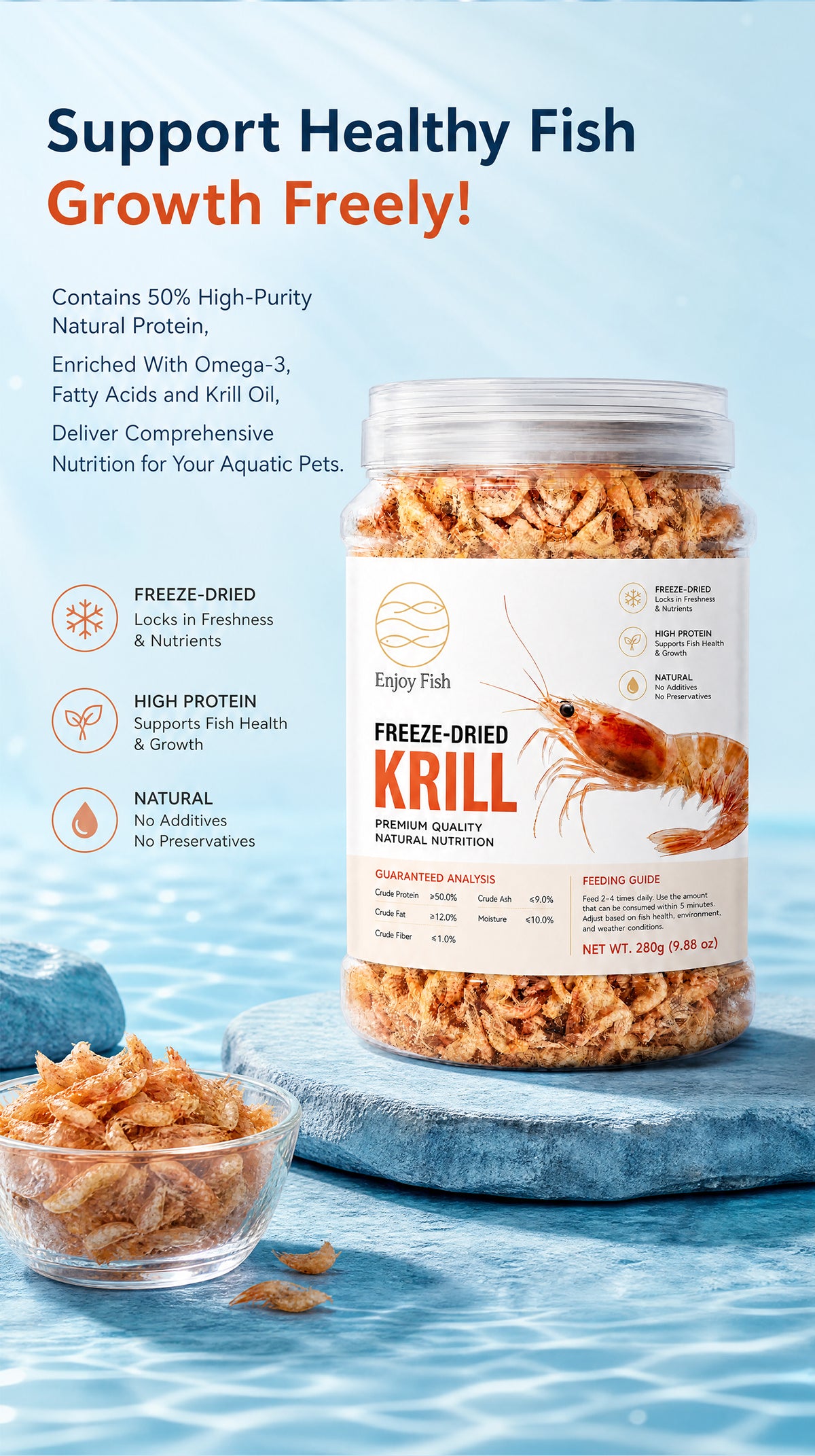 5A Freeze-Dried Antarctic Krill - Factory Direct & OEM Wholesale 6