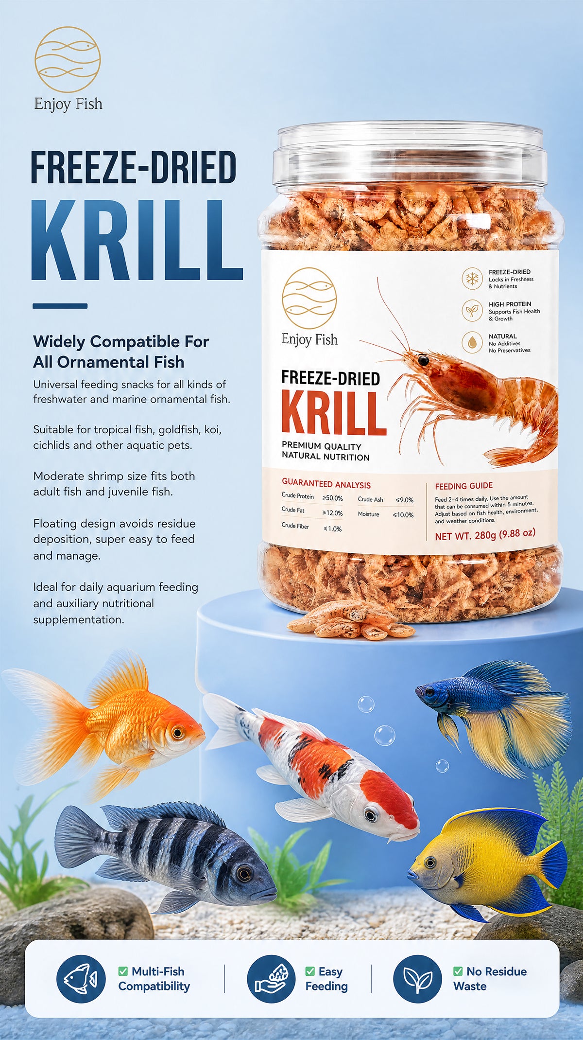 5A Freeze-Dried Antarctic Krill - Factory Direct & OEM Wholesale 8