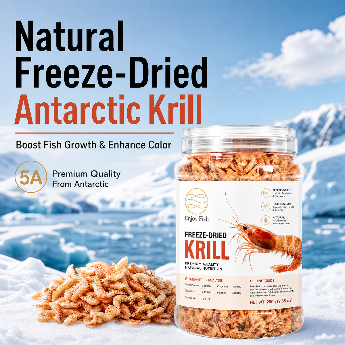 5A Freeze-Dried Antarctic Krill - Factory Direct & OEM Wholesale