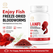Freeze-Dried Bloodworms (50% Crude Protein) - Factory Direct & OEM Wholesale