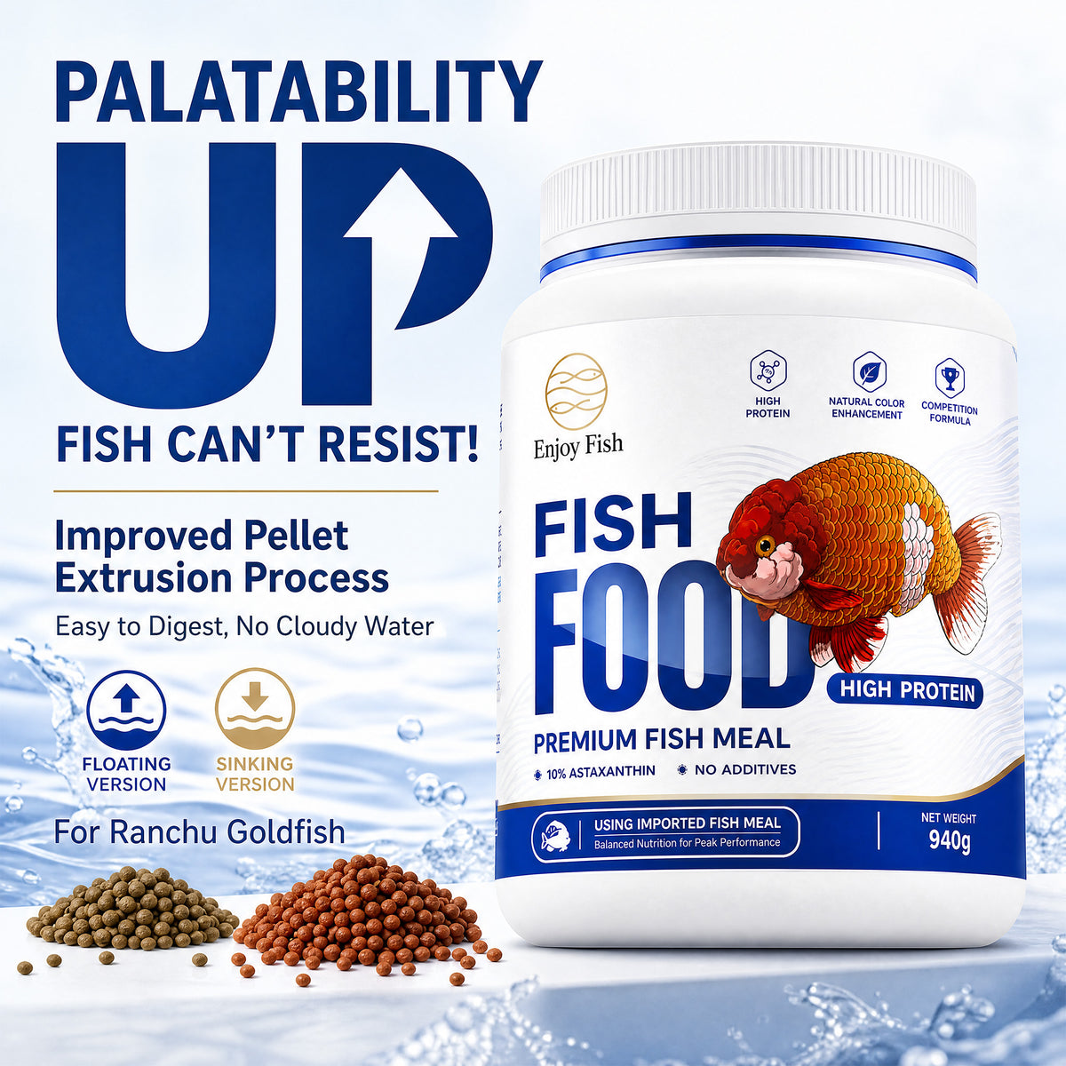 Premium High-Protein Goldfish Food (Competition Formula) - Factory Direct & OEM Wholesale