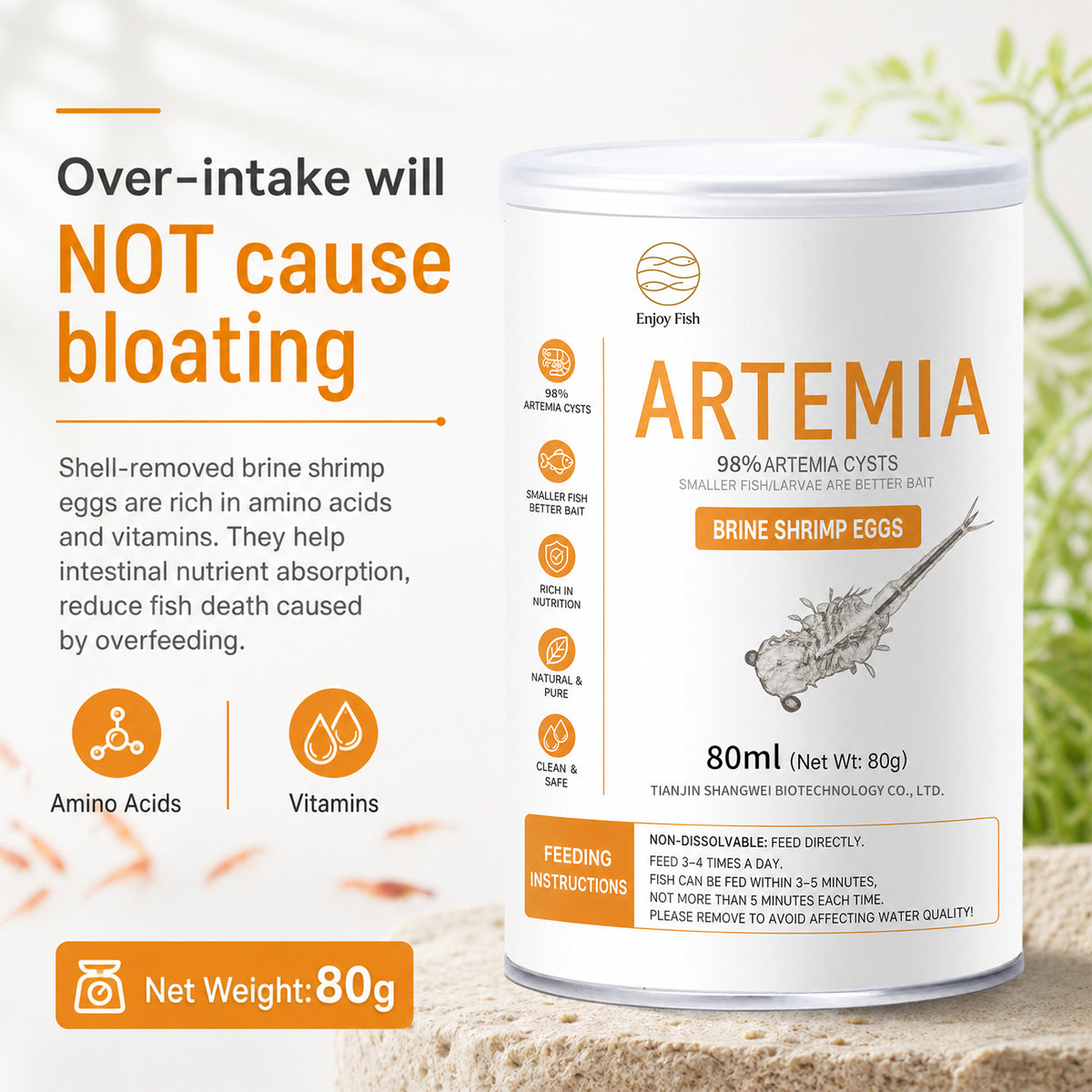 Decapsulated Artemia Cysts (98% Purity) - Factory Direct & OEM Wholesale