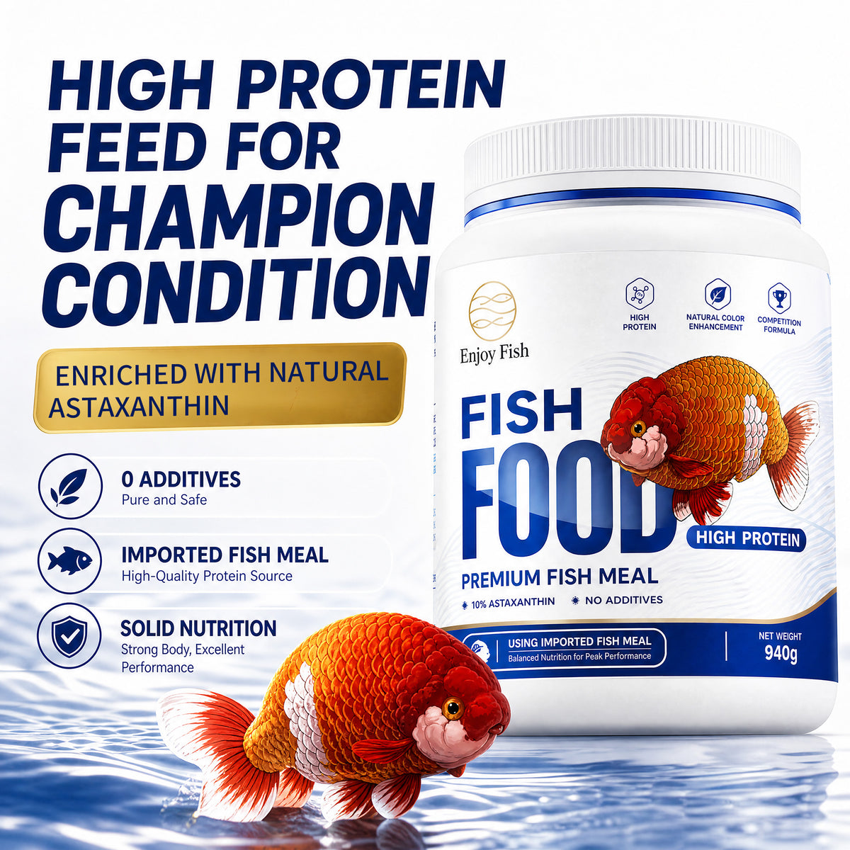 Premium High-Protein Goldfish Food (Competition Formula) - Factory Direct & OEM Wholesale