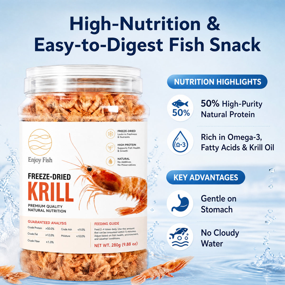 5A Freeze-Dried Antarctic Krill - Factory Direct & OEM Wholesale