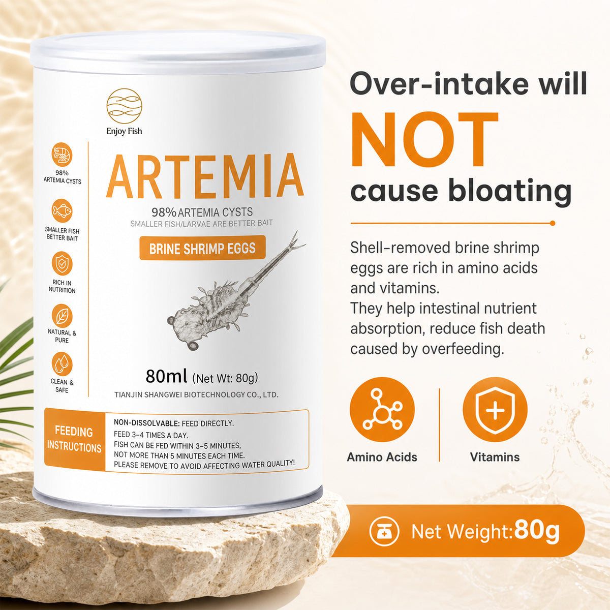 Decapsulated Artemia Cysts (98% Purity) - Factory Direct & OEM Wholesale