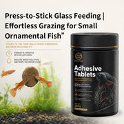 Premium Brine Shrimp & Spirulina Adhesive Fish Tablets (42% High Protein, Stick-On Feeding, 30g-280g Multi-Packs) - Color & Growth Feed for Guppies & Bettas | OEM Wholesale
