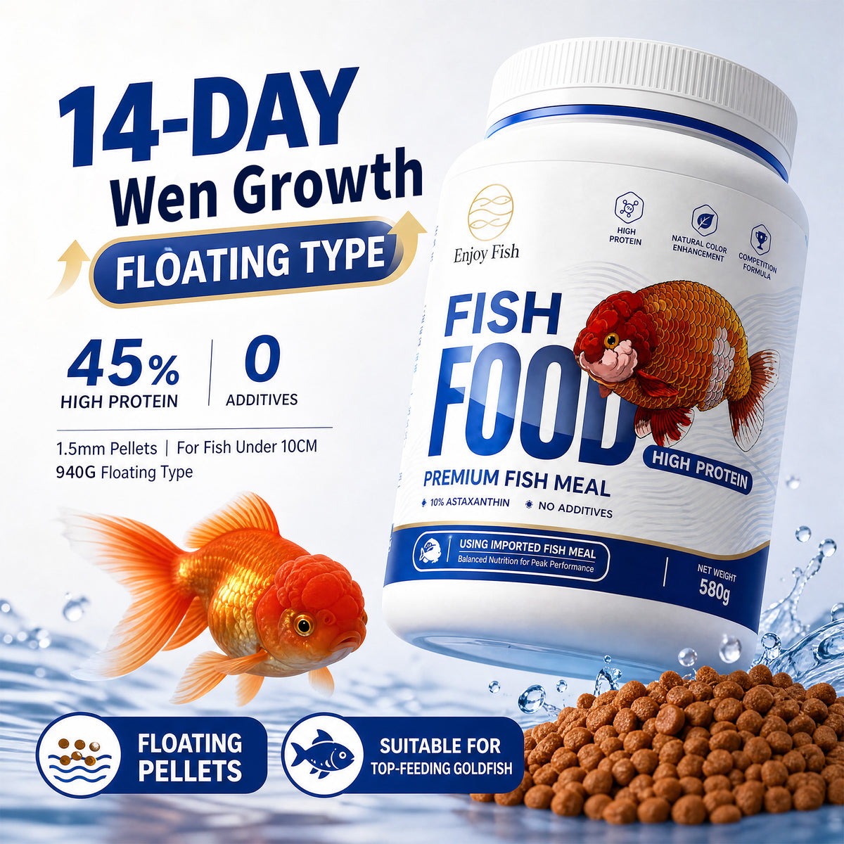 Premium High-Protein Goldfish Food (Competition Formula) - Factory Direct & OEM Wholesale