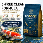 Premium Koi Growth & Color Food Pellets (3.0mm & 6.0mm Pellets, Small Packs & 2.5kg Bulk Bag) - High-Nutrient Feed with Scoop | OEM Wholesale