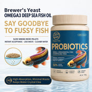Probiotic Micro Fish Food Pellets (0.2mm Slow-Sinking, ≥50% High Protein) - High-Absorption Feed for Guppies & Small Fish | OEM Wholesale